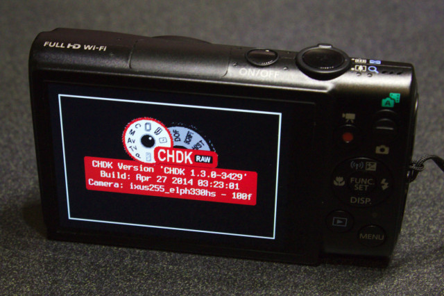 Canon PowerShot ELPH 330 HS with CHDK